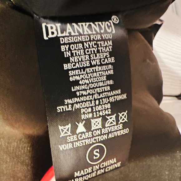 BLANK NYC | Vegan Leather Crop Moto Jacket | Size Small - Picture 8 of 8